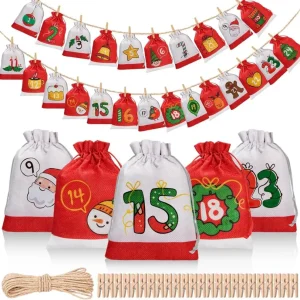 2024 DIY Adventskalender zum Befüllen 18x13 cm für Kinder