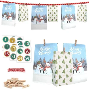 Adventskalender 2024 groß, Pinguin DIY Geschenk