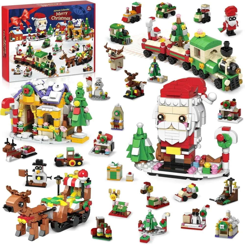 Adventskalender 2024 Kinder Weihnachts Blöcke Geschenk