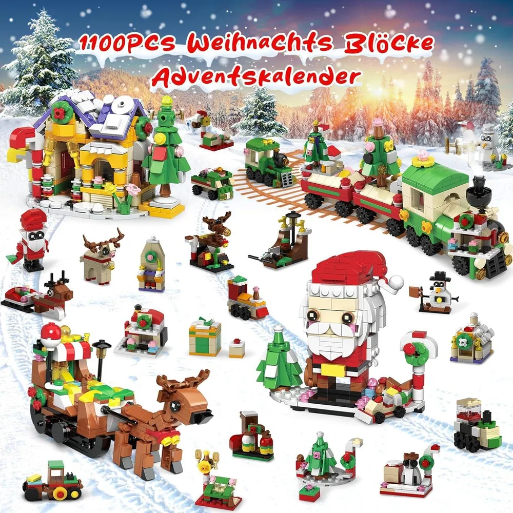 Adventskalender 2024 Kinder Weihnachts Blöcke Geschenk