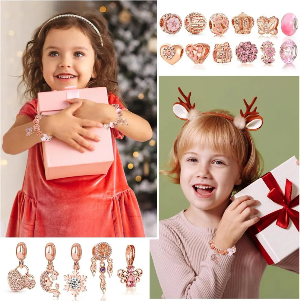 Adventskalender 2024 Mädchen Frauen rosa gold glamouroeses