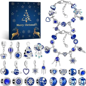 Adventskalender 2024 Mädchen Schmuck Craft Armband Kit 24