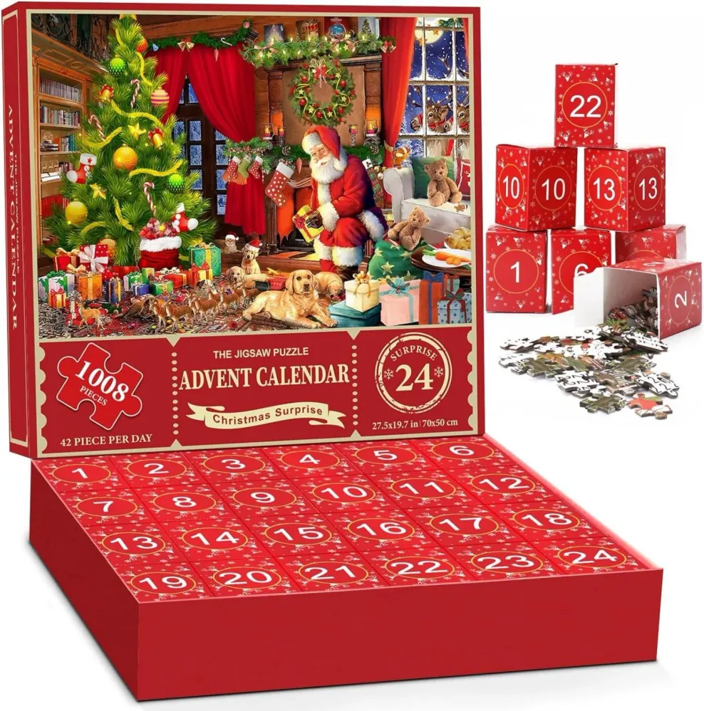 Adventskalender 2024 Weihnachts Jigsaw Puzzle 70x50cm 1008