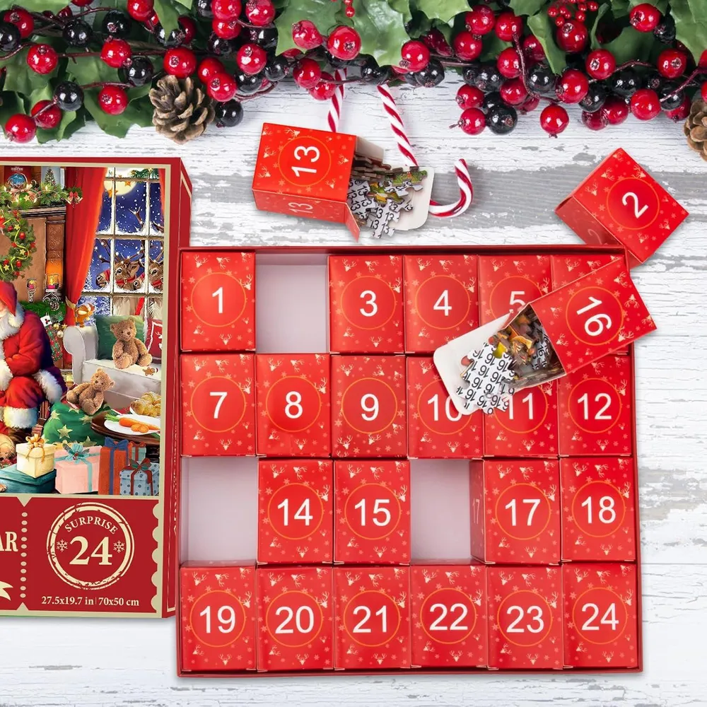 Adventskalender 2024 Weihnachts Jigsaw Puzzle 70x50cm 1008