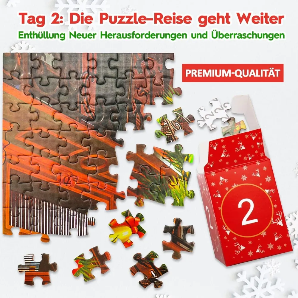 Adventskalender 2024 Weihnachts Jigsaw Puzzle 70x50cm 1008