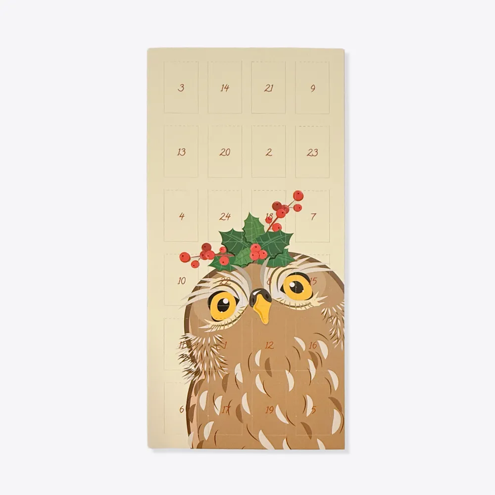 Adventskalender - Blumentiere – Eule – Owly – A6/5