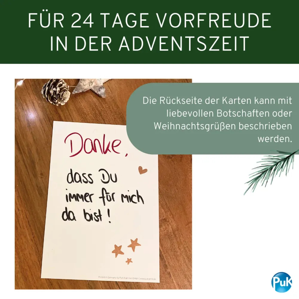 Adventskalender Karten "Winterzauber"