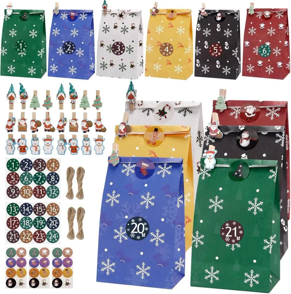Adventskalender Kinder 2024 DIY Weihnachtskalender mit 24