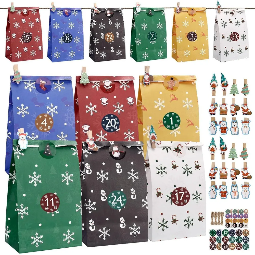 Adventskalender Kinder 2024 DIY Weihnachtskalender mit 24