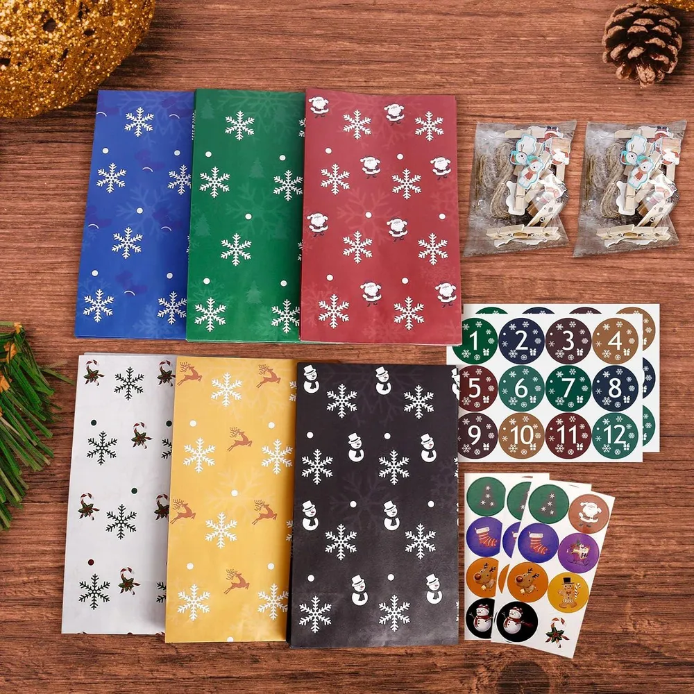 Adventskalender Kinder 2024 DIY Weihnachtskalender mit 24