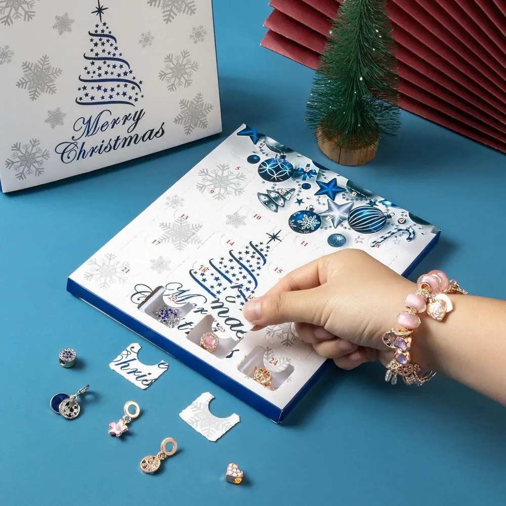 Adventskalender Mädchen 2024 - Schmuck DIY Kit mit Charms