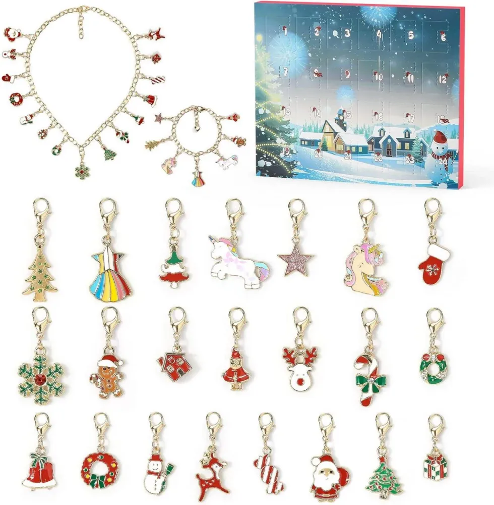 Adventskalender Mädchen DIY Halsketten Weihnachtsgeschenk