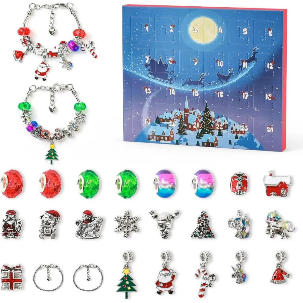 Adventskalender Mädchen DIY Halsketten Weihnachtsgeschenk