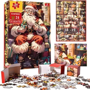Adventskalender Puzzle Weihnachtsmann 2024 - 1008 Teile
