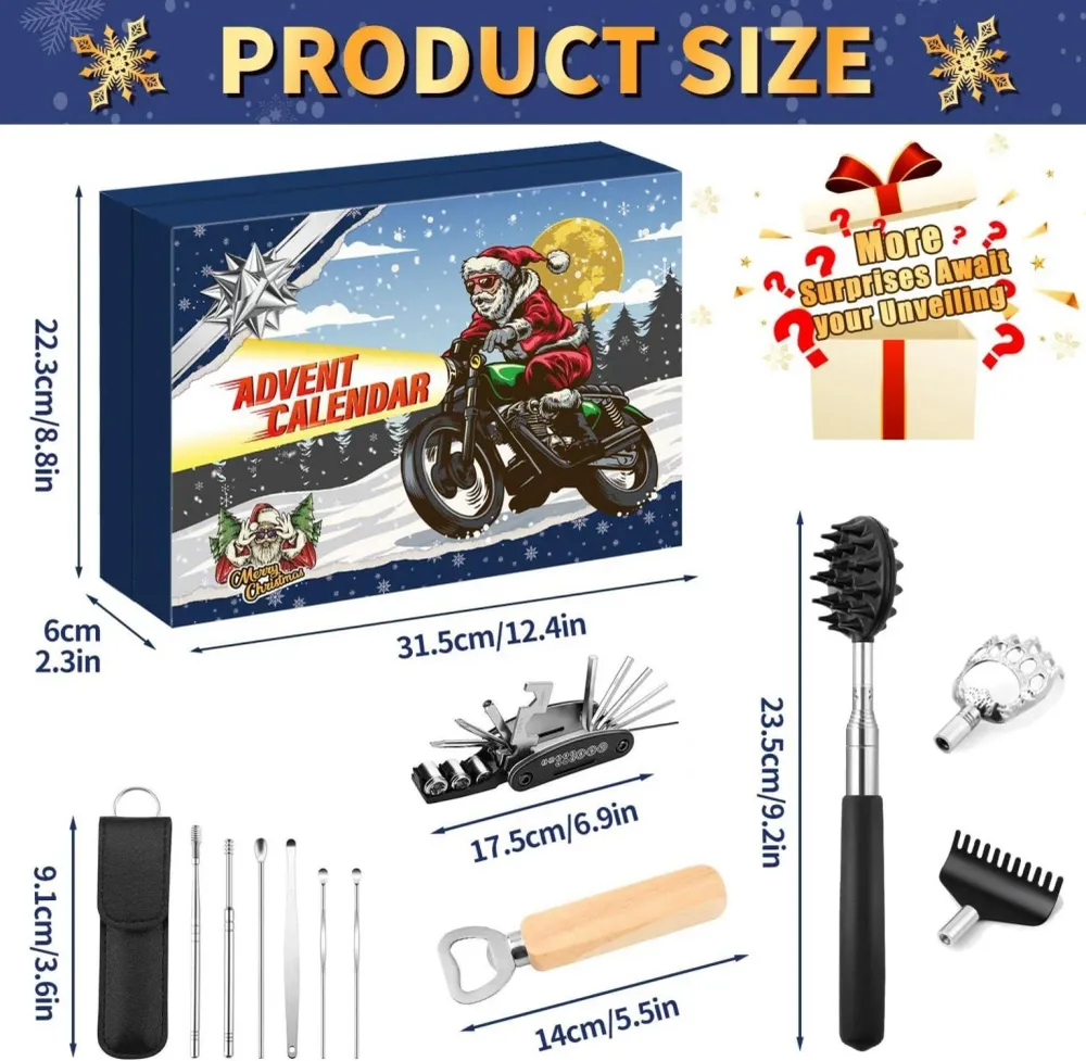 Adventskalender Werkzeuge Männer 2024 | 24 Stück Gadgets