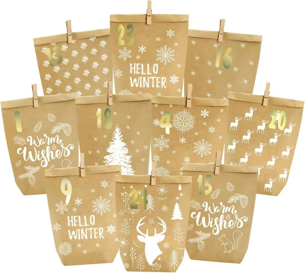 Adventskalender zum Befüllen 24 Weihnachtskalender