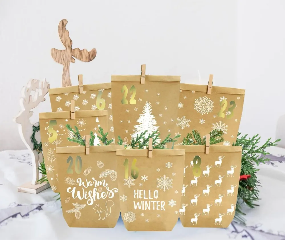 Adventskalender zum Befüllen 24 Weihnachtskalender