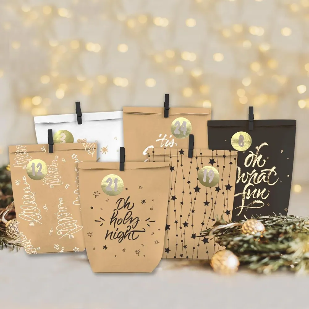 Adventskalender zum Befüllen 24 Weihnachtskalender Geschenk