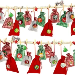Adventskalender zum Befüllen XXL 24 Geschenksäckchen