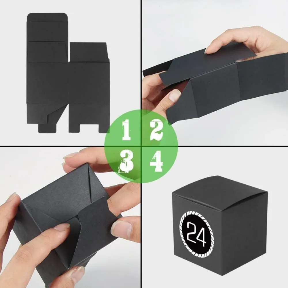 Adventskalender zum Selbst Befüllen DIY 24 Schachteln Geschenkboxen