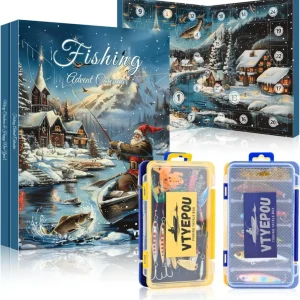 Angel Adventskalender für Männer - Angel Köder Set Box