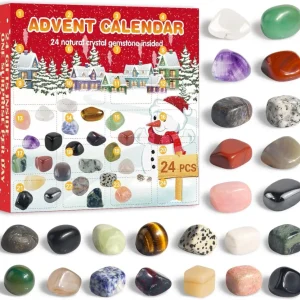 Edelstein Adventskalender 2024 für Kinder mit 24 Natürlichen