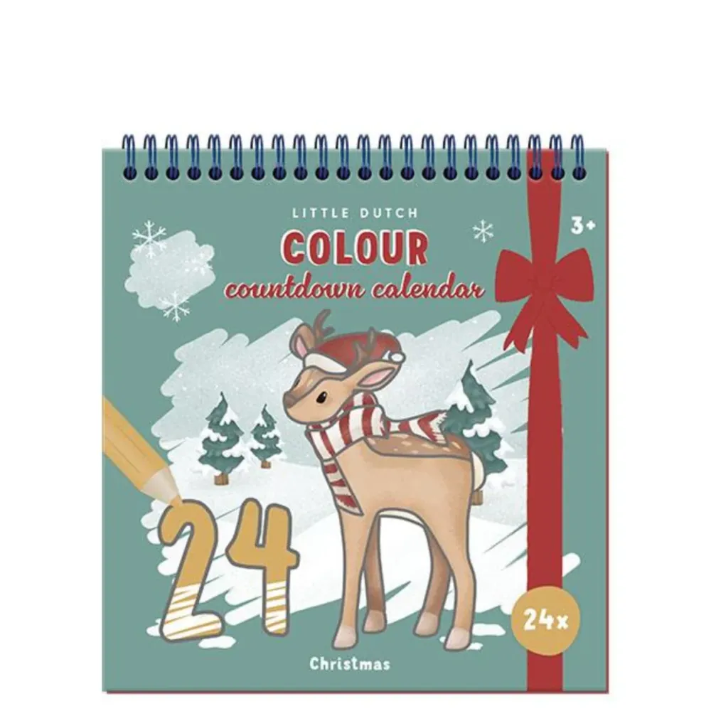 LITTLE DUTCH - Adventskalender Malbuch