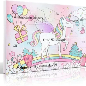 MJARTORIA Schmuck Adventskalender 2024 Damen Mädchen 24