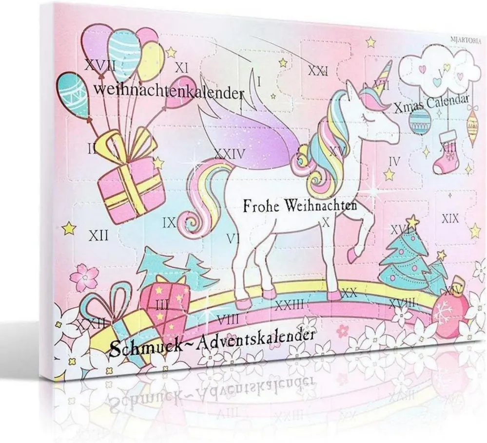 MJARTORIA Schmuck Adventskalender 2024 Damen Mädchen 24