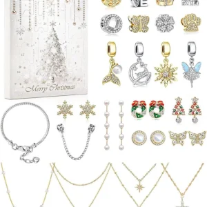 MJARTORIA Schmuck Adventskalender 2024 Damen Mädchen