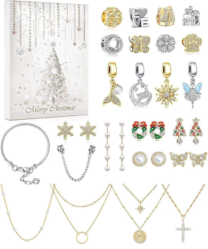 MJARTORIA Schmuck Adventskalender 2024 Damen Mädchen