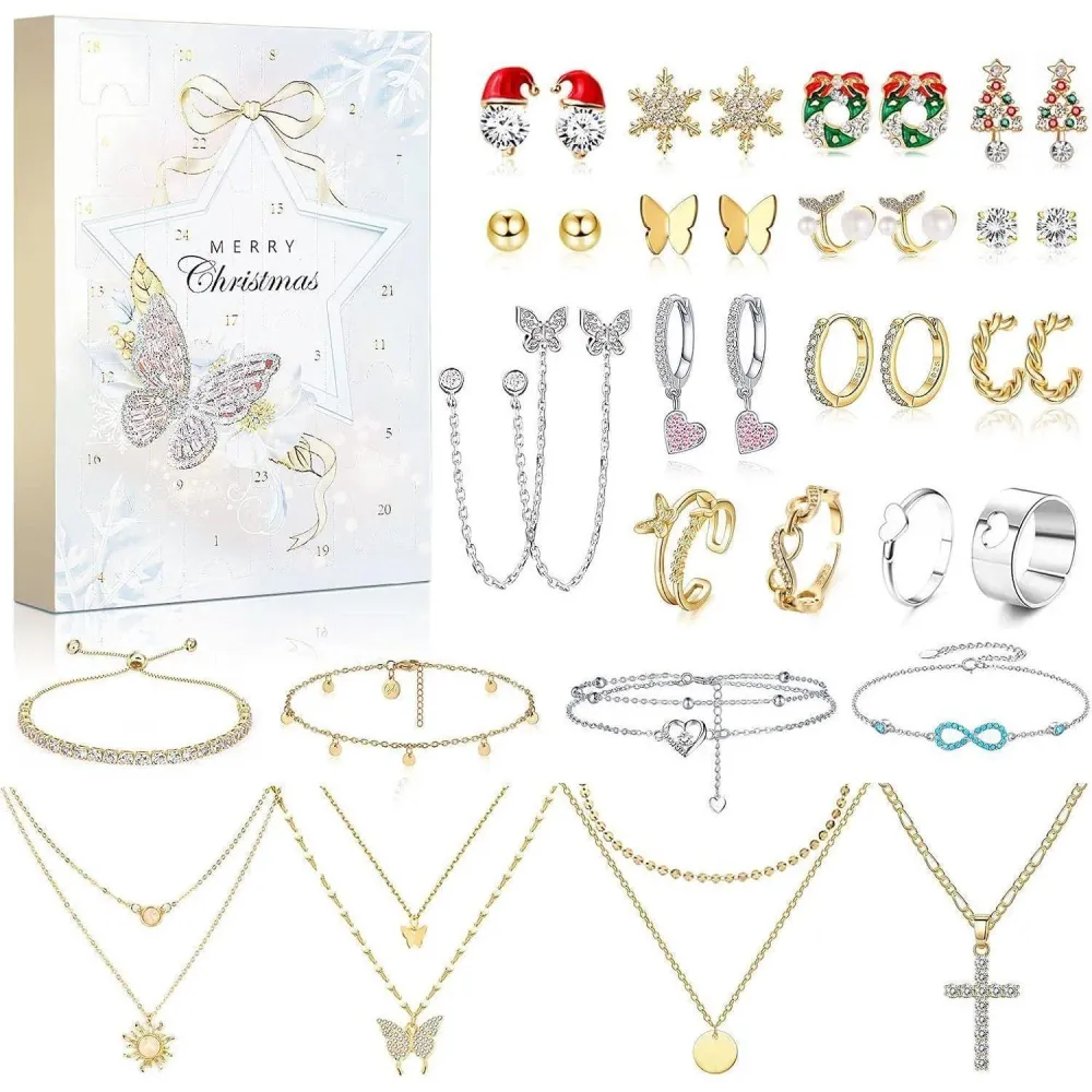 MJARTORIA Schmuck Adventskalender 2024 Damen Mädchen