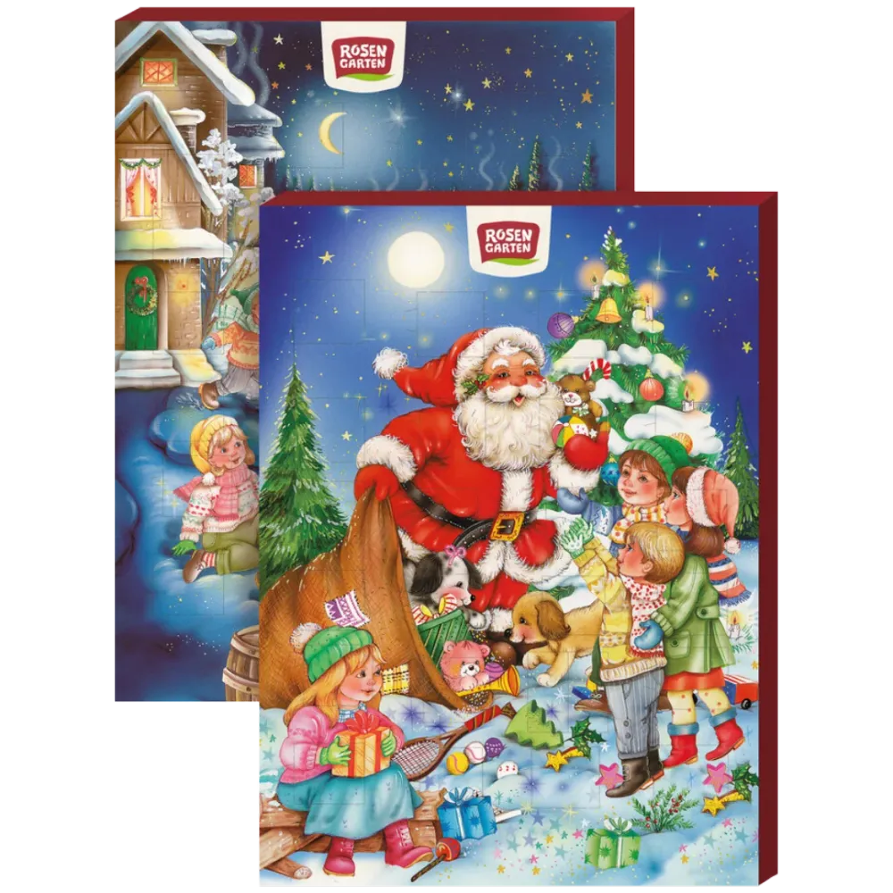 Schoko-Adventskalender 75g Rosengarten