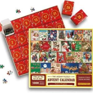 Weihnachts-Adventskalender-Puzzle 1000teilig