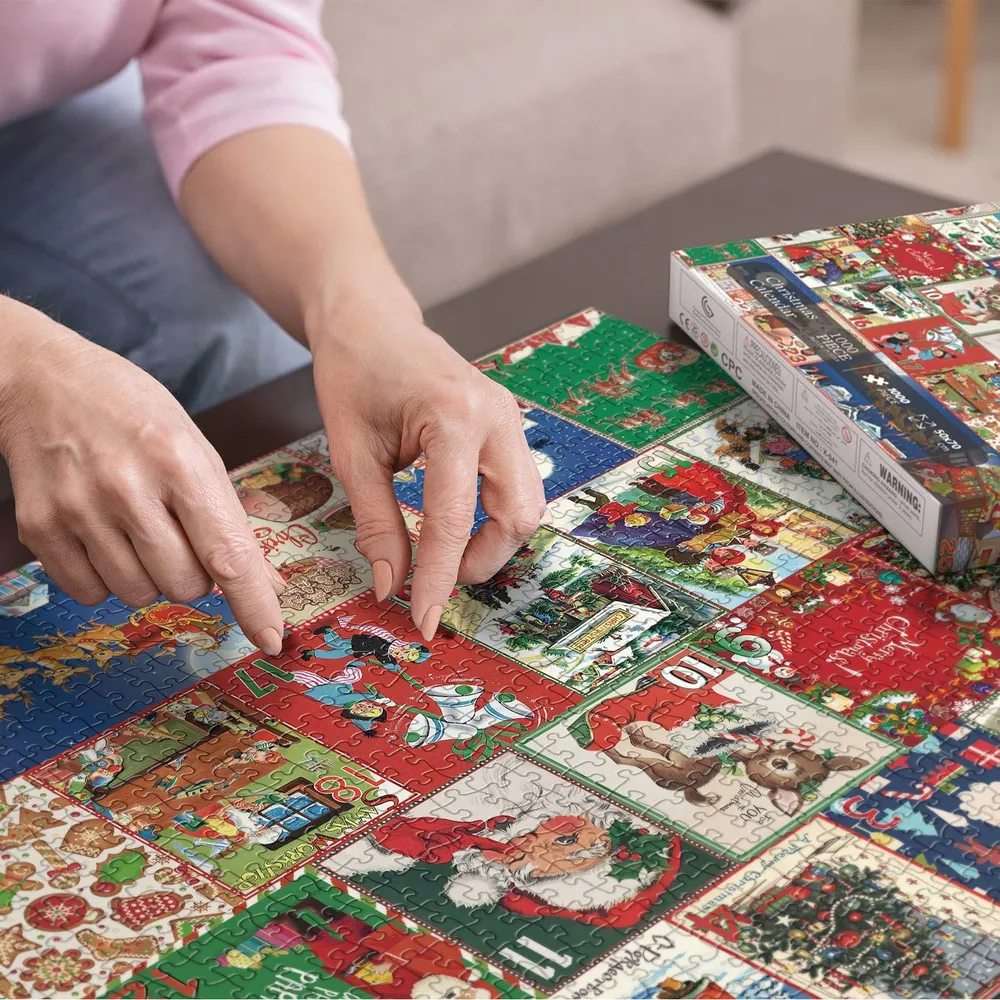 Weihnachts-Adventskalender-Puzzle 1000teilig