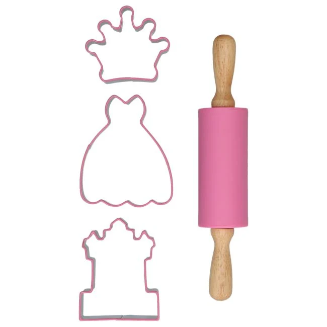 Ausstechformen- und Teigroller-Set - Prinzessin