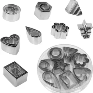 Ausstechformen-Set 24tlg. Mini Edelstahl Fondant Backen DIY