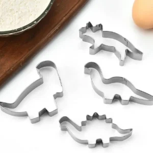 Dinosaurier Ausstechformen 4er Set, Keksausstecher Kinder