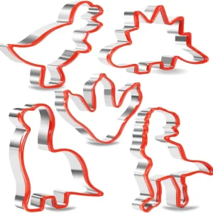 Dinosaurier Ausstechformen Set 5-teilig Edelstahl Küche