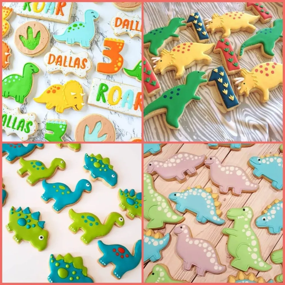 Dinosaurier Ausstechformen Set 5-teilig Edelstahl Küche