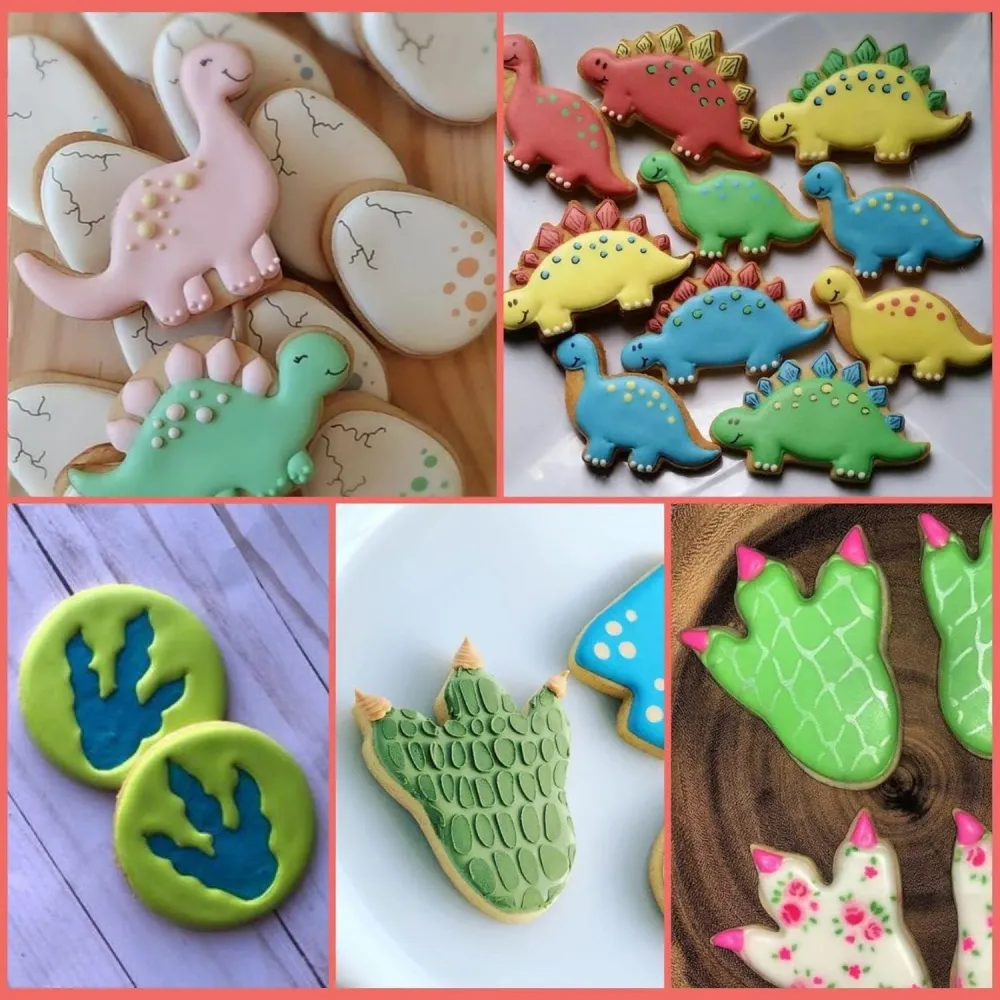 Dinosaurier Ausstechformen Set 5-teilig Edelstahl Küche