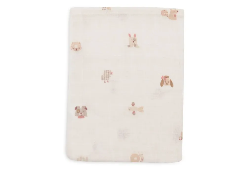 Jollein Waschlappen Hydrophil Tierfreunde 15X20Cm 3Stk