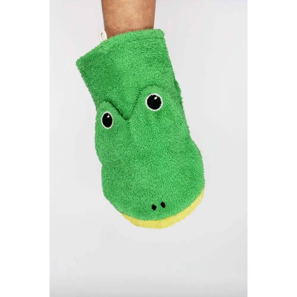 Waschhandschuh Frosch Fred (Biobaumwolle)