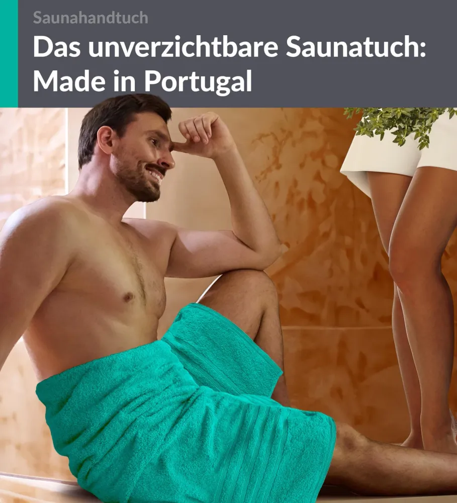 Badetuch groß 100x200 cm Türkis - Meer