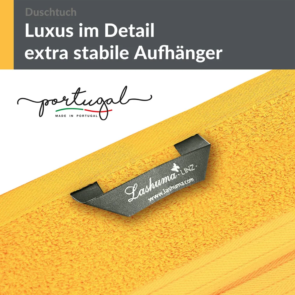 Duschtuch - Badetuch 70x140 cm Gelb - Aprikosen