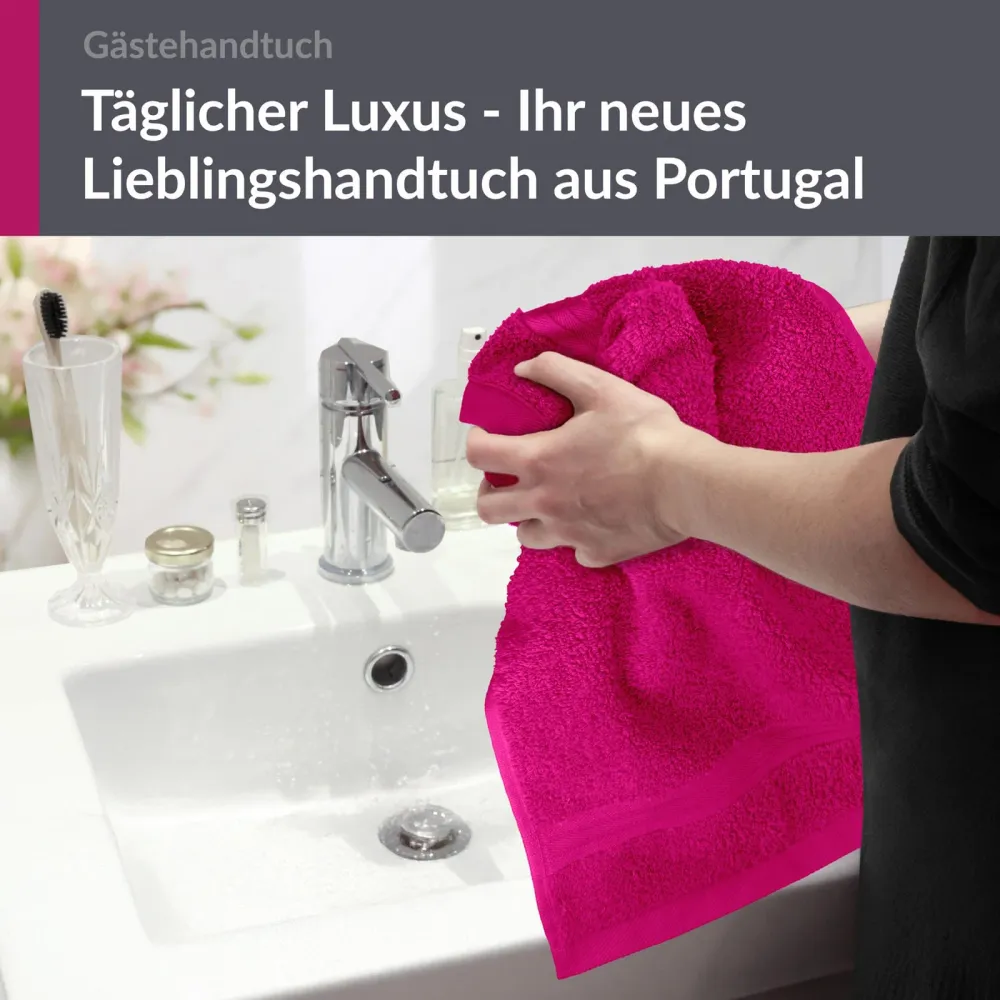 Gästehandtuch 30x50 cm Pink - Purpur