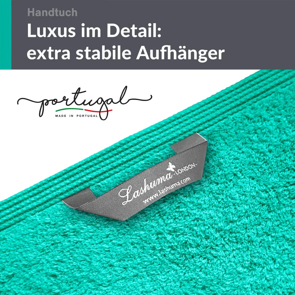 Handtuch 50x100 cm 2er Set Türkis - Meer