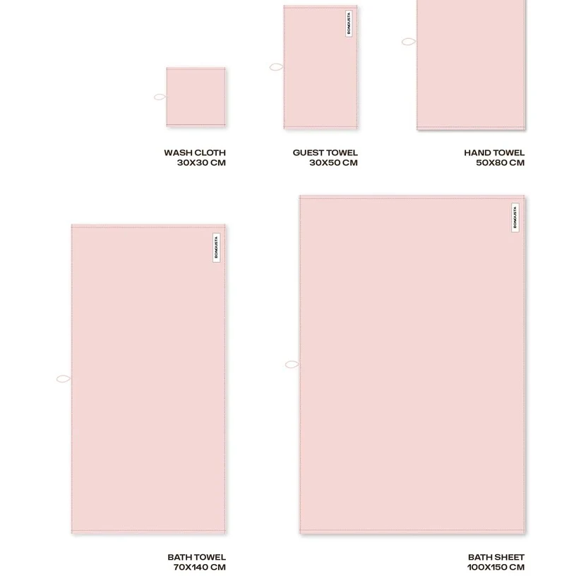 Handtuch „Naram Blush 50×80 cm“ | Flauschig & farbig | BONGUSTA