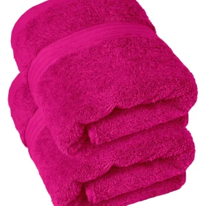 Handtuch Set 50x100 cm 2 Stück Pink - Purpur