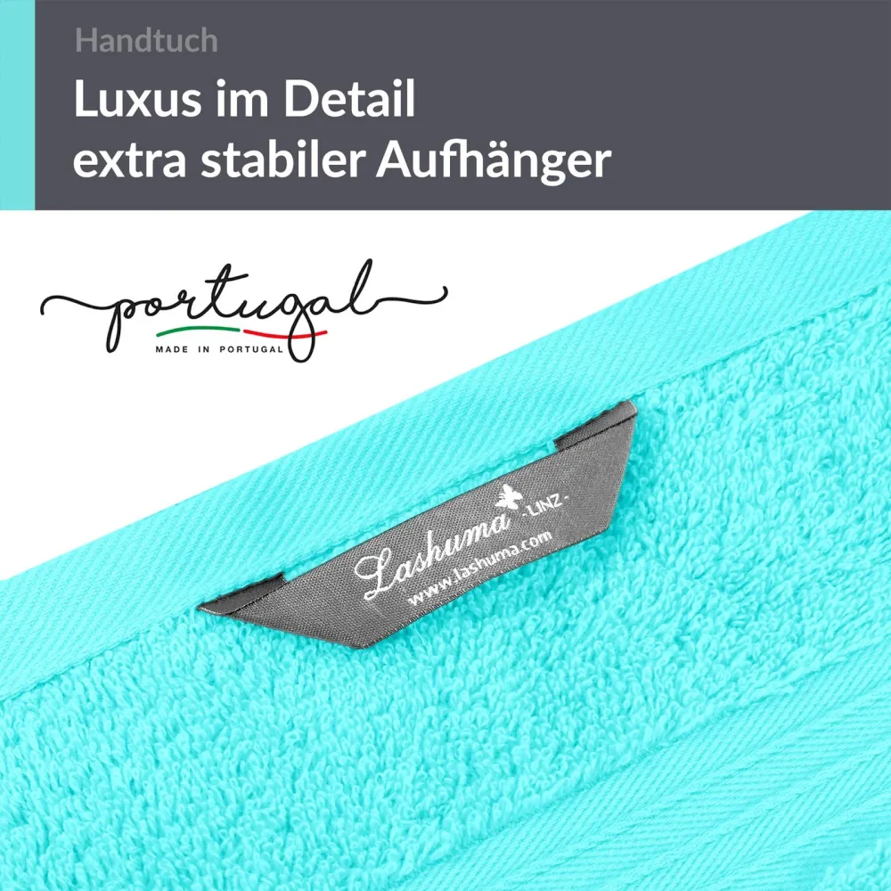 Handtuch Set 50x100 cm 2 Stück Türkis